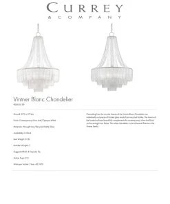Currey And Company Vintner Blanc Chandelier 12 Currey And Company Vintner Blanc Chandelier