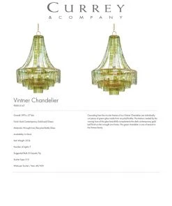 Currey And Company Vintner Chandelier Green New Arrivals