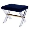 Worlds Away Dixon Navy Stool Brass 2 Worlds Away Dixon Navy Stool Brass