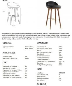 Arteriors Home Walsh Bar Stool 18 Arteriors Home Walsh Bar Stool
