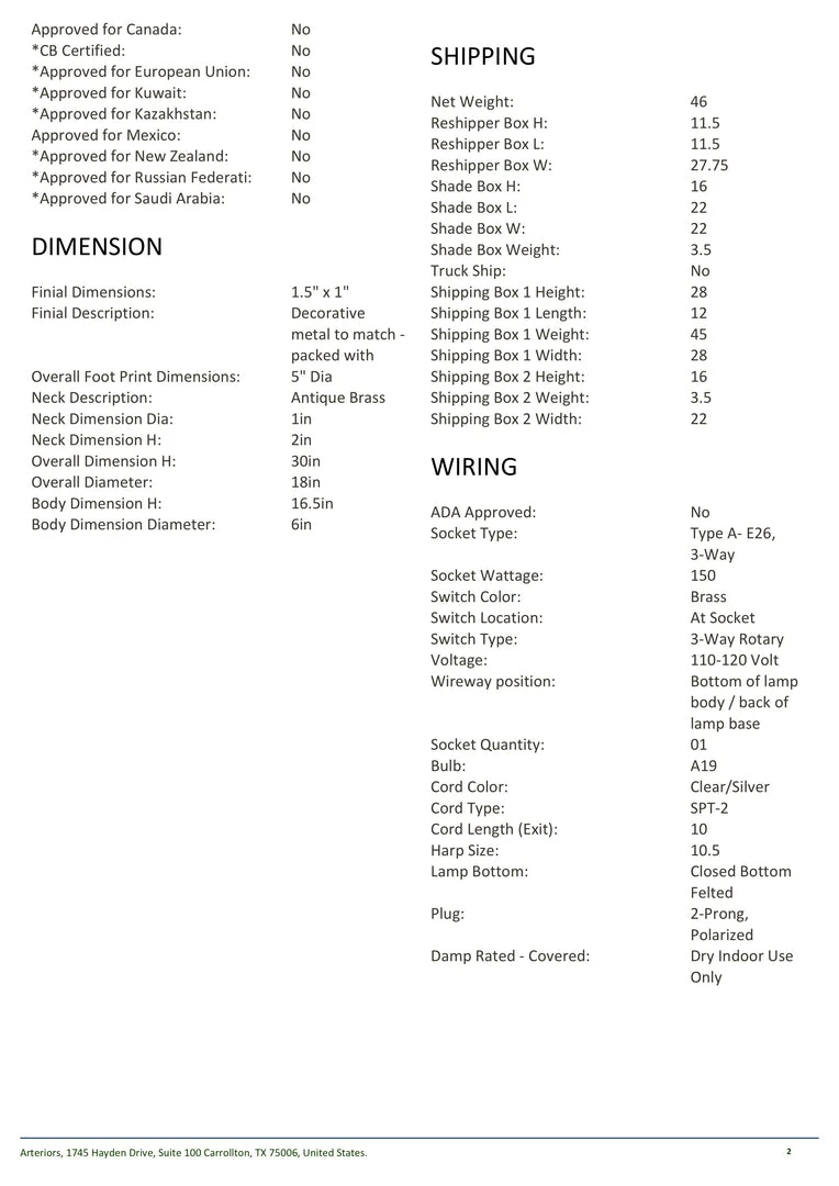 Arteriors Home Waterson Table Lamp New Arrivals 8 Arteriors Home Waterson Table Lamp New Arrivals