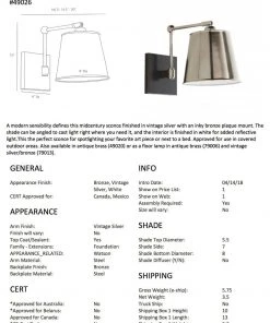 Arteriors Home New Arrivals Watson Sconce Silver 13 Arteriors Home New Arrivals Watson Sconce Silver