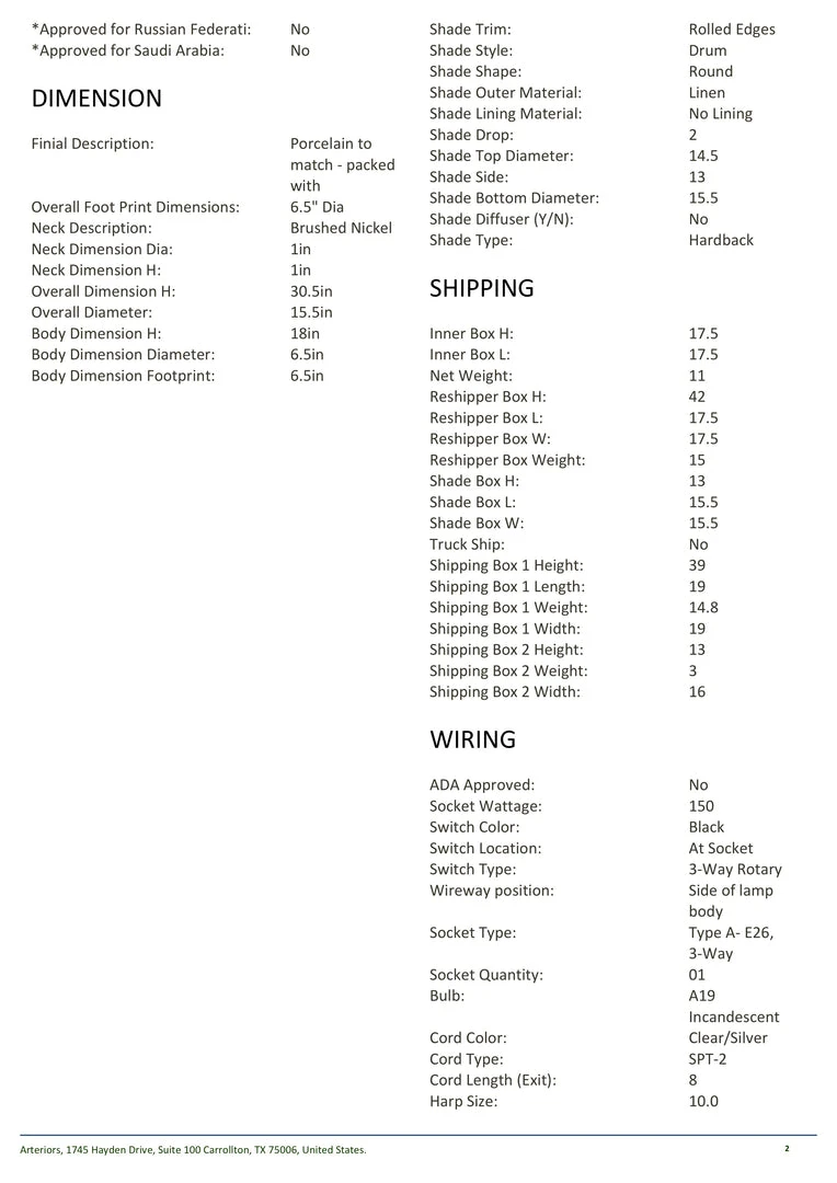 Arteriors Home Wheaton Table Lamp Gunmetal 7 Arteriors Home Wheaton Table Lamp Gunmetal