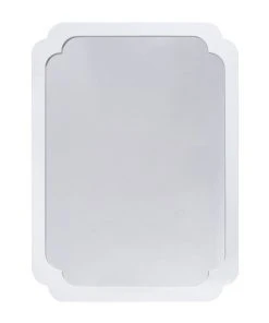 Worlds Away Amelia Wall Mirror White