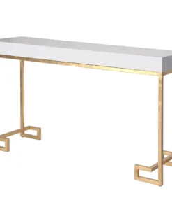 Worlds Away New Arrivals Barsanti White Console Gold 4 Worlds Away New Arrivals Barsanti White Console Gold
