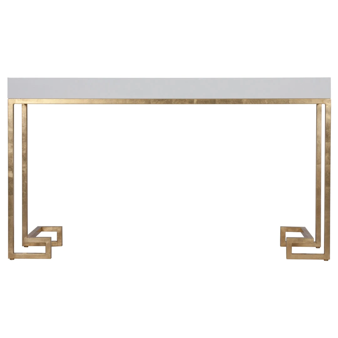 Worlds Away New Arrivals Barsanti White Console Gold Worlds Away New Arrivals Barsanti White Console Gold