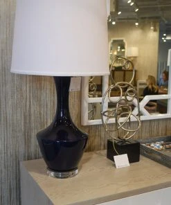 Worlds Away Bridget Table Lamp Navy New Arrivals
