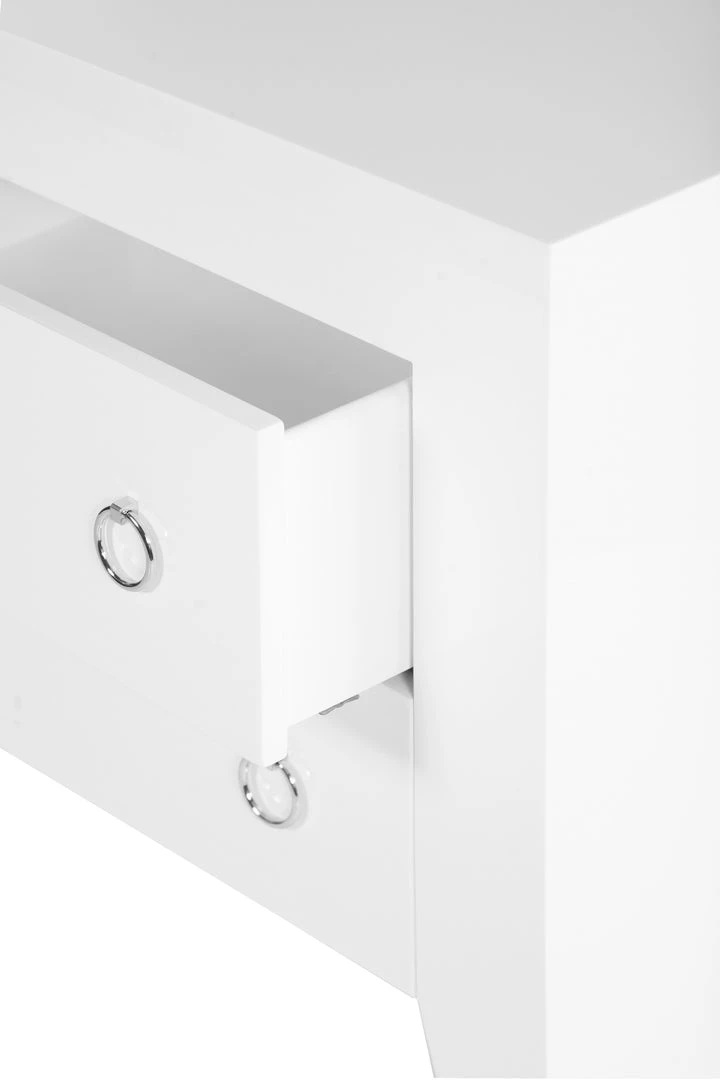 Worlds Away Easton White Side Table Nickel New Arrivals 5 Worlds Away Easton White Side Table Nickel New Arrivals