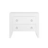 Worlds Away Easton White Side Table Nickel New Arrivals 1 Worlds Away Easton White Side Table Nickel New Arrivals