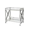 Worlds Away Gerard Bar Cart Stainless Steel New Arrivals 1 Worlds Away Gerard Bar Cart Stainless Steel New Arrivals