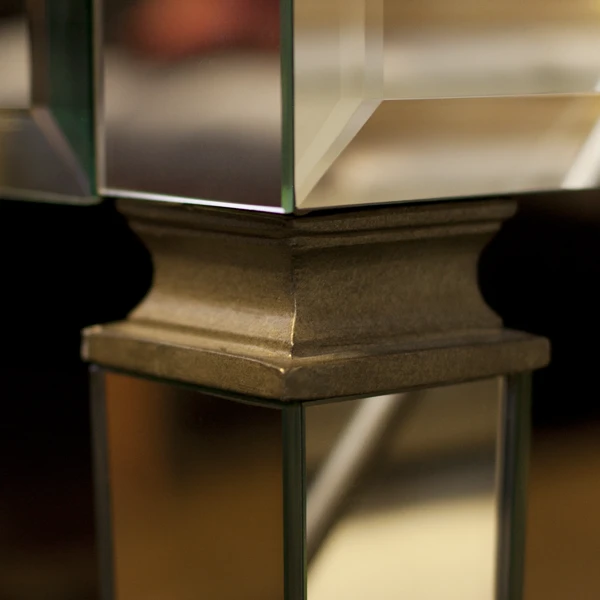 Worlds Away Jacklyn Glass Desk Mirrored 5 Worlds Away Jacklyn Glass Desk Mirrored