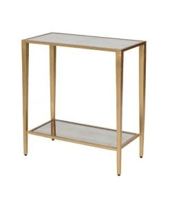 Worlds Away Joyce Side Table Gold Leaf