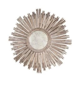 Worlds Away New Arrivals Margeaux Mirror Silver Leaf