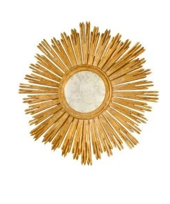 Worlds Away New Arrivals Margeaux Mirror Gold Leaf