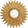 Worlds Away Santo Mirror Gold Leaf