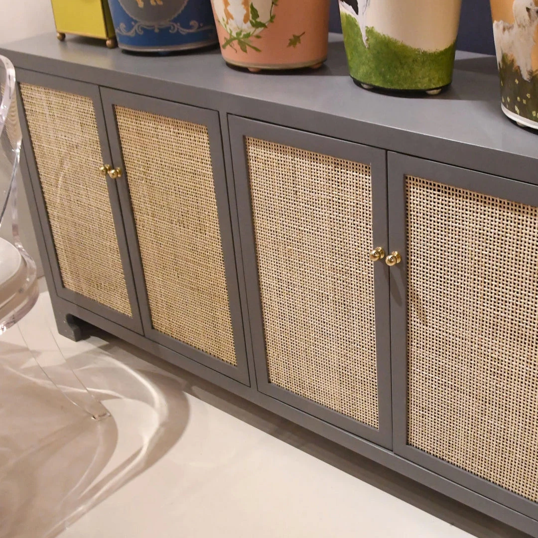 Worlds Away New Arrivals Sofia Cabinet Gray Lacquer 6 Worlds Away New Arrivals Sofia Cabinet Gray Lacquer