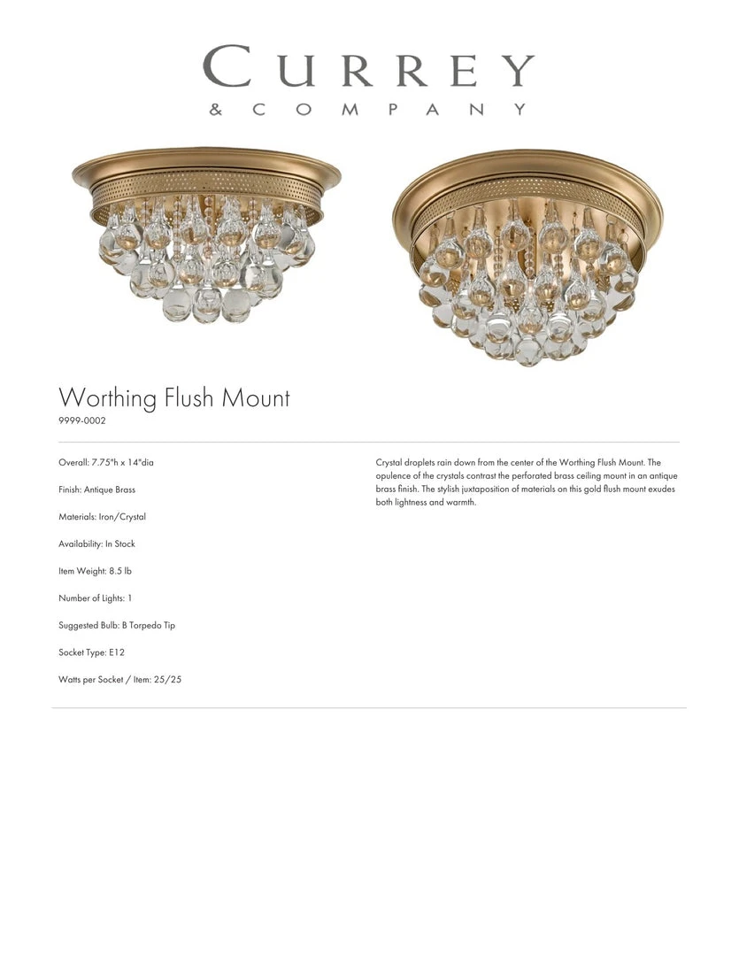 Currey And Company Worthing Flush Mount Ceiling Light 6 Currey And Company Worthing Flush Mount Ceiling Light