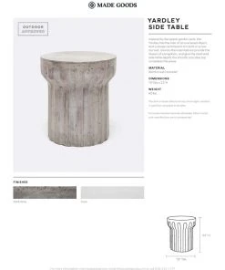 Made Goods Yardley Side Table Ivory New Arrivals 9 Made Goods Yardley Side Table Ivory New Arrivals