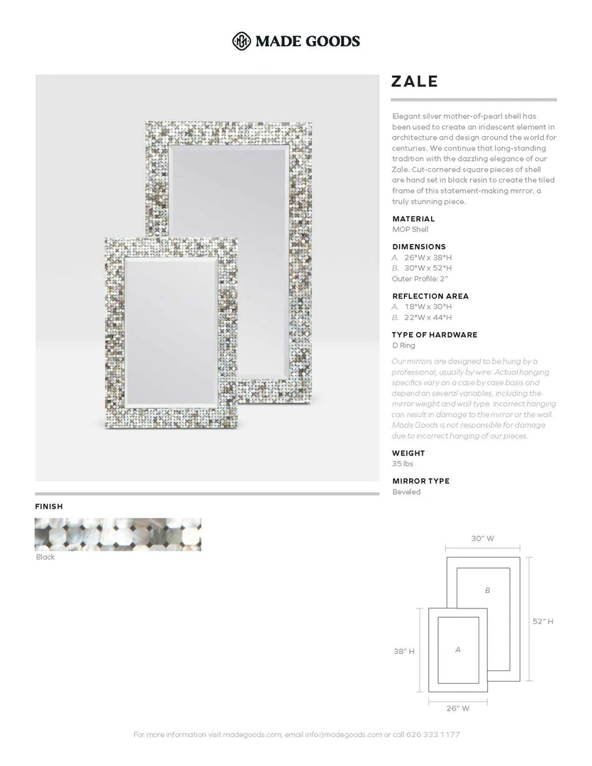 Made Goods Zale Mirror Floor New Arrivals 5 Made Goods Zale Mirror Floor New Arrivals