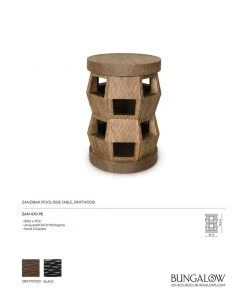Bungalow 5 Zanzibar Side Table And Stool Driftwood 12 Bungalow 5 Zanzibar Side Table And Stool Driftwood