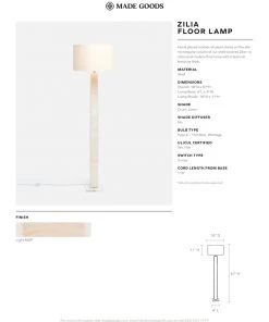 Made Goods Zilia Floor Lamp New Arrivals