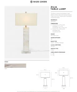 Made Goods Zilia Table Lamp Short