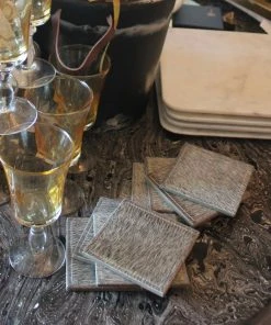 Blue Pheasant New Arrivals Tanner Coaster Set Gray