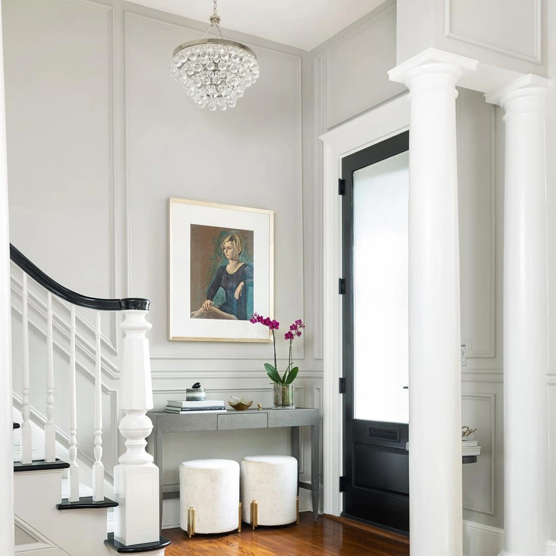 Arteriors Home Warby Ottoman Sterling Velvet Arteriors Home Warby Ottoman Sterling Velvet