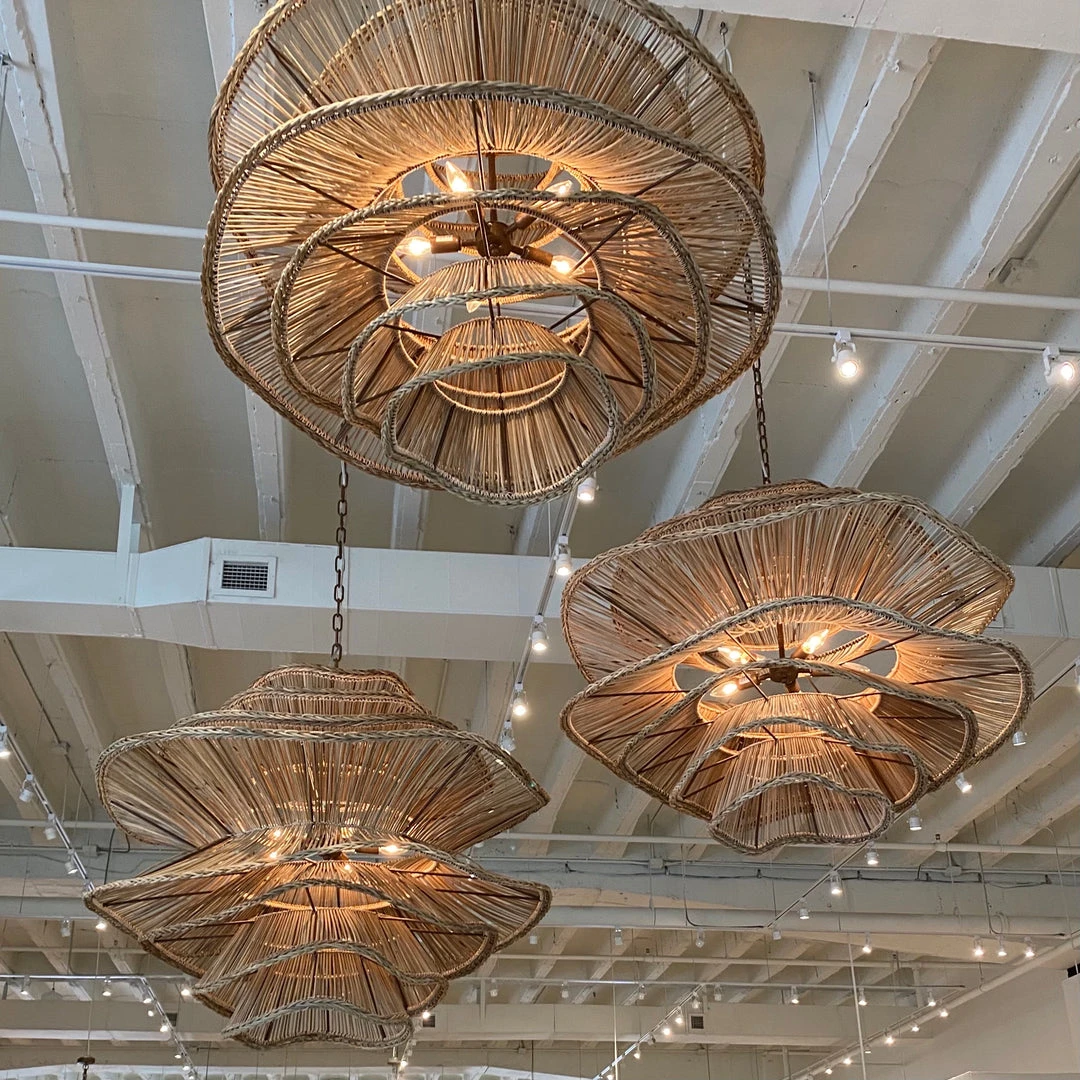 Made Goods Alondra Chandelier Large Natural Rattan New Arrivals 4 Made Goods Alondra Chandelier Large Natural Rattan New Arrivals