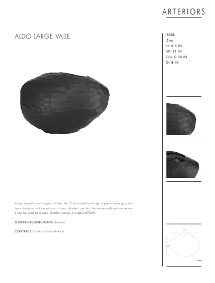 Arteriors Home Aldo Large Vase Arteriors Home Aldo Large Vase