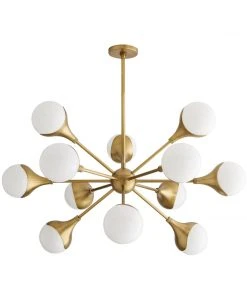 Arteriors Home Augustus Chandelier Antique Brass New Arrivals