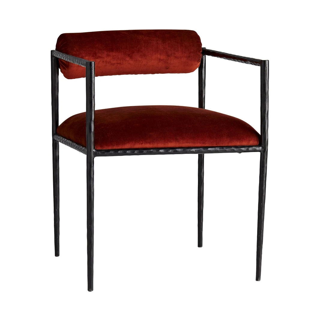 Arteriors Home Barbana Chair Paprika Velvet New Arrivals 6 Arteriors Home Barbana Chair Paprika Velvet New Arrivals