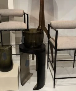 Arteriors Home Barbana Bar Stool Pewter Texture