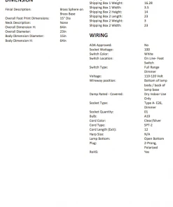 Arteriors Home Belden Floor Lamp Antique Brass