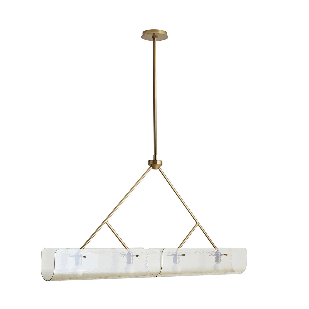 Arteriors Home Bend Linear Pendant Amber Brass New Arrivals Arteriors Home Bend Linear Pendant Amber Brass New Arrivals