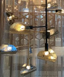 Arteriors Home New Arrivals Bend Chandelier Smoke Brass