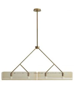 Arteriors Home Bend Linear Pendant Amber Brass New Arrivals