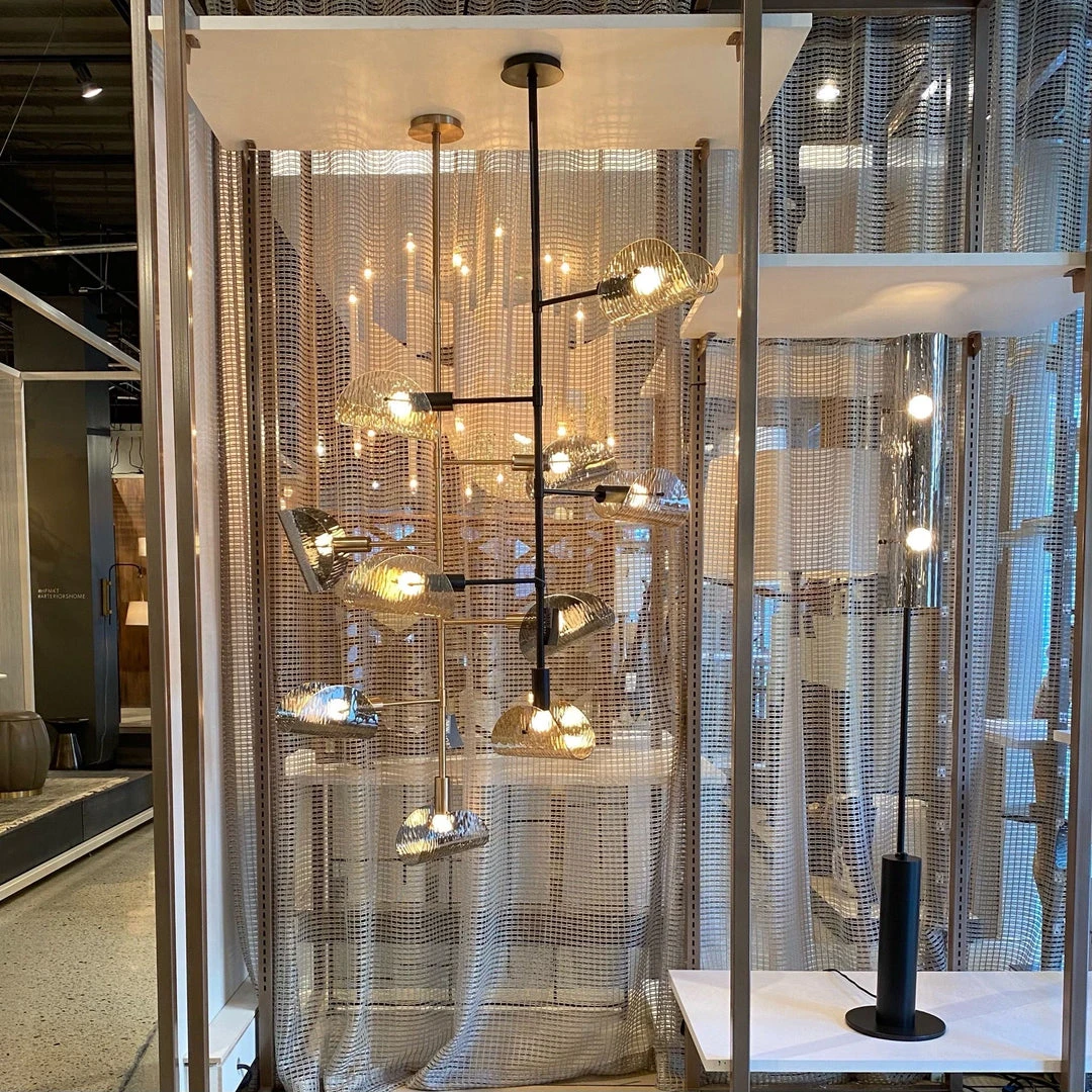 Arteriors Home New Arrivals Bend Chandelier Smoke Brass 5 Arteriors Home New Arrivals Bend Chandelier Smoke Brass