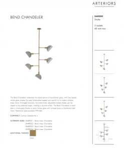 Arteriors Home New Arrivals Bend Chandelier Smoke Brass 29 Arteriors Home New Arrivals Bend Chandelier Smoke Brass
