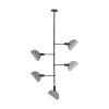 Arteriors Home Bend Chandelier Smoke Steel 1 Arteriors Home Bend Chandelier Smoke Steel