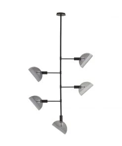 Arteriors Home Bend Chandelier Smoke Steel