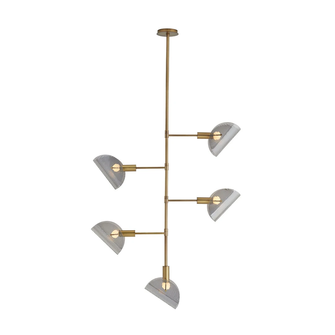 Arteriors Home New Arrivals Bend Chandelier Smoke Brass 7 Arteriors Home New Arrivals Bend Chandelier Smoke Brass