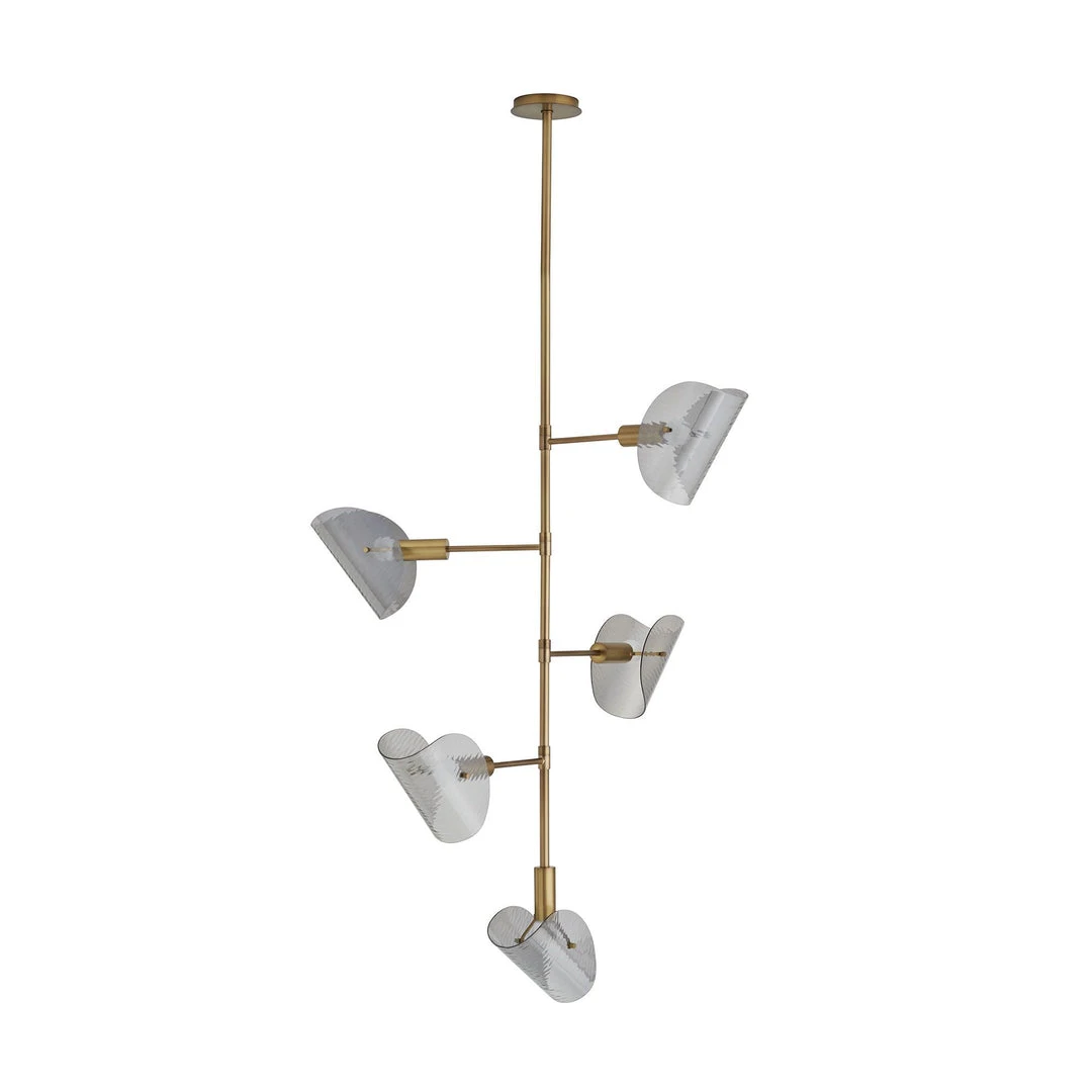 Arteriors Home New Arrivals Bend Chandelier Smoke Brass 8 Arteriors Home New Arrivals Bend Chandelier Smoke Brass