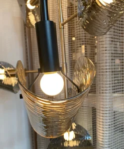 Arteriors Home New Arrivals Bend Chandelier Amber Steel 6 Arteriors Home New Arrivals Bend Chandelier Amber Steel