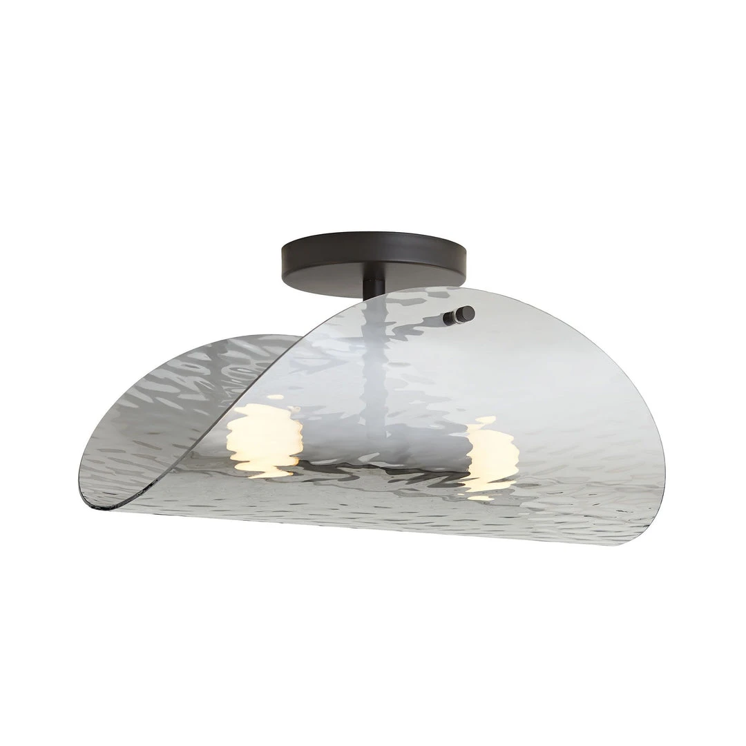 Arteriors Home New Arrivals Bend Flushmount Smoke And Steel 8 Arteriors Home New Arrivals Bend Flushmount Smoke And Steel