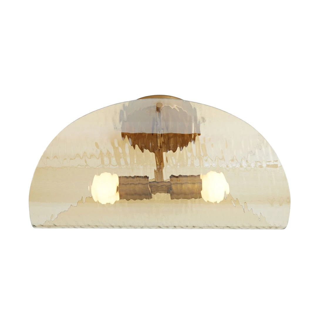 Arteriors Home New Arrivals Bend Flushmount Amber And Brass 6 Arteriors Home New Arrivals Bend Flushmount Amber And Brass