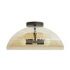 Arteriors Home Bend Flushmount Amber And Steel 1 Arteriors Home Bend Flushmount Amber And Steel