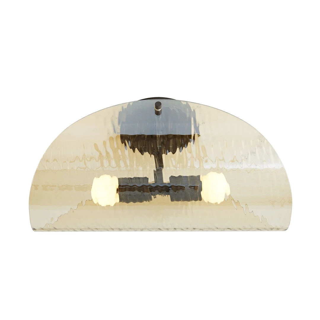 Arteriors Home Bend Flushmount Amber And Steel 7 Arteriors Home Bend Flushmount Amber And Steel