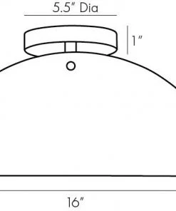 Arteriors Home Bend Flushmount Smoke And Brass 18 Arteriors Home Bend Flushmount Smoke And Brass