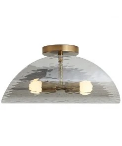 Arteriors Home Bend Flushmount Smoke And Brass